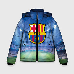 Куртка зимняя для мальчика FC Barcelona, цвет: 3D-черный