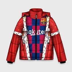 Куртка зимняя для мальчика King Barcelona, цвет: 3D-черный