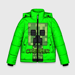 Куртка зимняя для мальчика MINECRAFT CREEPER, цвет: 3D-красный