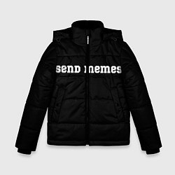 Куртка зимняя для мальчика Send Memes, цвет: 3D-красный