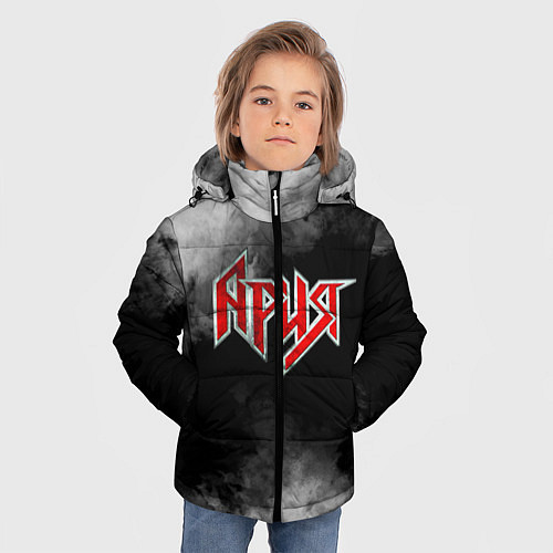 Зимняя куртка для мальчика Ария / 3D-Черный – фото 3