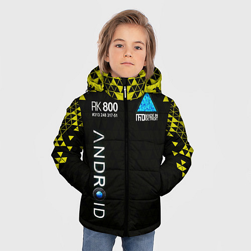 Зимняя куртка для мальчика DETROIT: BECOME HUMAN / 3D-Черный – фото 3