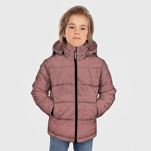 Зимняя куртка для мальчика Кони / 3D-Черный – фото 3