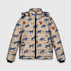Зимняя куртка для мальчика Кони