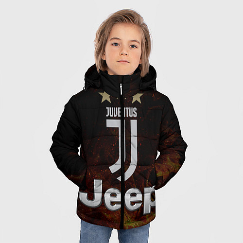 Зимняя куртка для мальчика Ювентус / 3D-Черный – фото 3