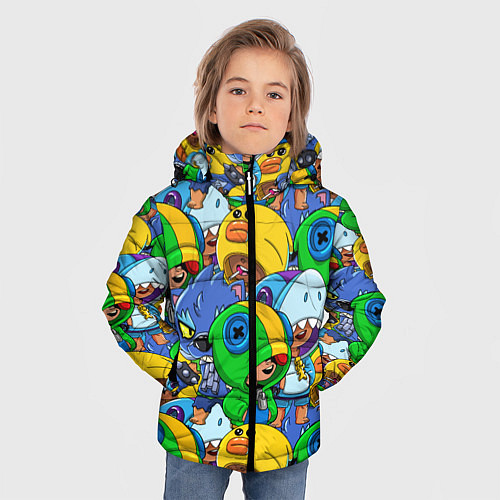 Зимняя куртка для мальчика BRAWL STARS LEON / 3D-Черный – фото 3