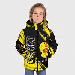 Куртка зимняя для мальчика Brawl Stars leon sally, цвет: 3D-черный — фото 2