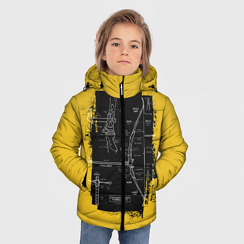 Зимняя куртка для мальчика Recurve bow / 3D-Черный – фото 3