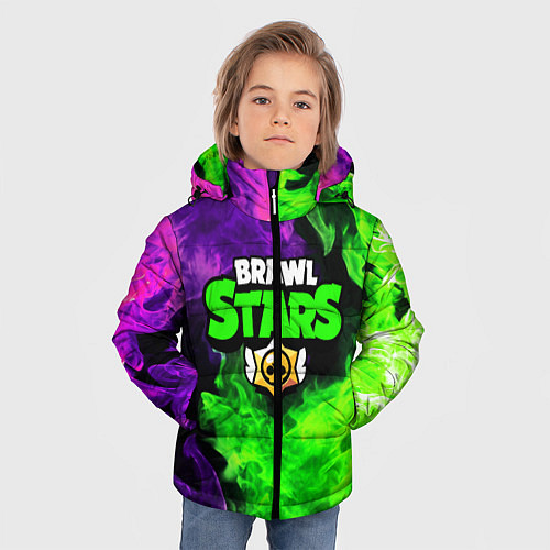 Зимняя куртка для мальчика BRAWL STARS / 3D-Черный – фото 3