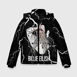 Куртка зимняя для мальчика BILLIE EILISH, цвет: 3D-черный