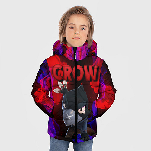Зимняя куртка для мальчика Brawl Stars CROW / 3D-Черный – фото 3