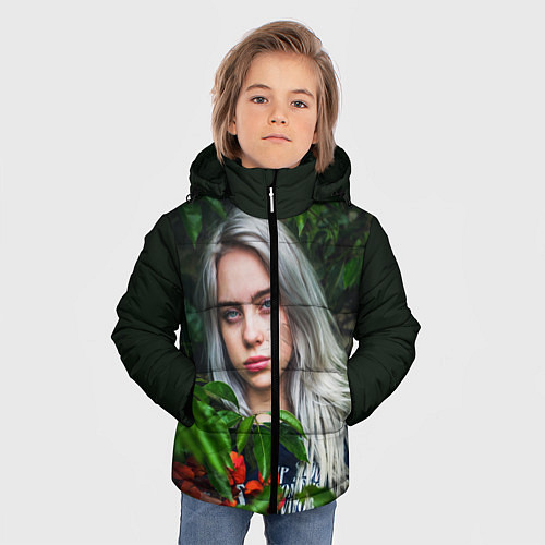 Зимняя куртка для мальчика BILLIE EILISH / 3D-Светло-серый – фото 3