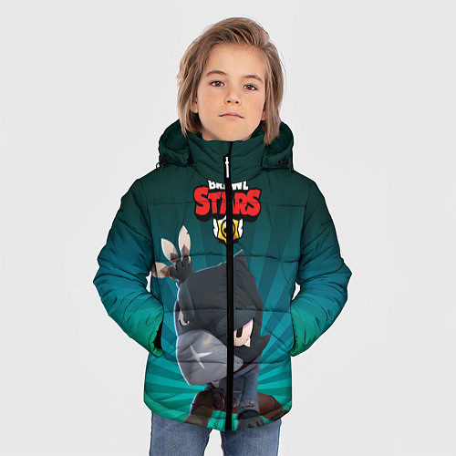 Зимняя куртка для мальчика Brawl Stars Crow / 3D-Черный – фото 3