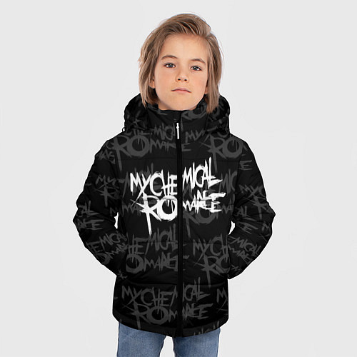 Зимняя куртка для мальчика My Chemical Romance / 3D-Черный – фото 3