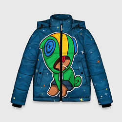 Куртка зимняя для мальчика Brawl Stars Леон, цвет: 3D-черный