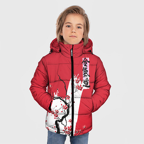 Зимняя куртка для мальчика Сакура Айкидо / 3D-Черный – фото 3