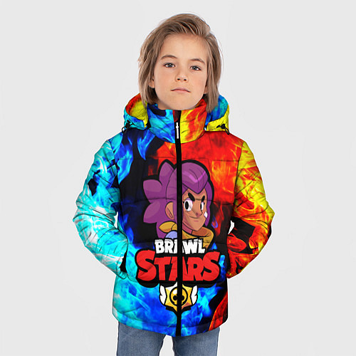Зимняя куртка для мальчика BRAWL STARS SHELLY / 3D-Черный – фото 3