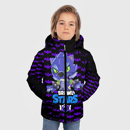 Зимняя куртка для мальчика BRAWL STARS LEON ОБОРОТЕНЬ / 3D-Черный – фото 3
