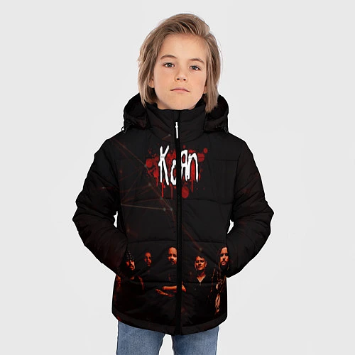 Зимняя куртка для мальчика Korn / 3D-Черный – фото 3