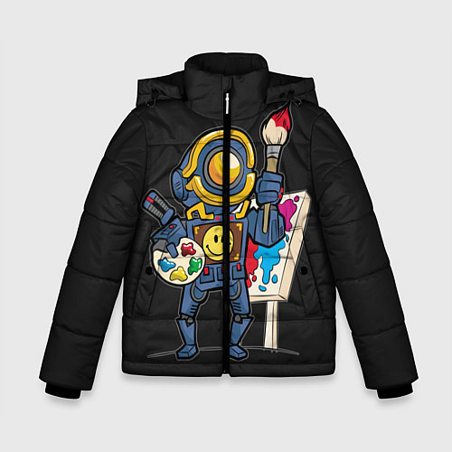 Зимняя куртка для мальчика Apex Legends / 3D-Светло-серый – фото 1