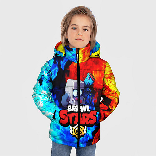 Зимняя куртка для мальчика BRAWL STARS 8 BIT / 3D-Черный – фото 3