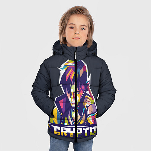Зимняя куртка для мальчика Apex Legends Crypto / 3D-Черный – фото 3