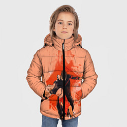 Куртка зимняя для мальчика Парное фигурное катание, цвет: 3D-черный — фото 2