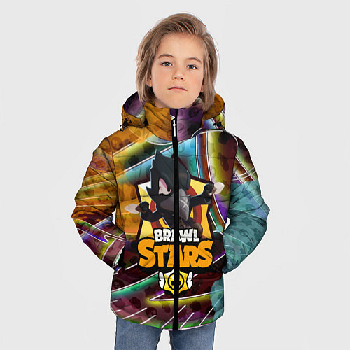 Зимняя куртка для мальчика BRAWL STARS CROW / 3D-Черный – фото 3