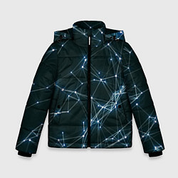 Куртка зимняя для мальчика Нейросети, цвет: 3D-черный