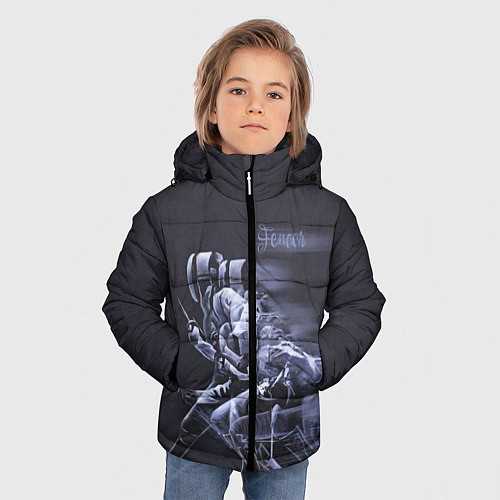 Зимняя куртка для мальчика Fencer / 3D-Черный – фото 3