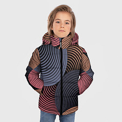 Куртка зимняя для мальчика Абстрактный узор, цвет: 3D-светло-серый — фото 2