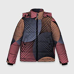 Куртка зимняя для мальчика Абстрактный узор, цвет: 3D-красный