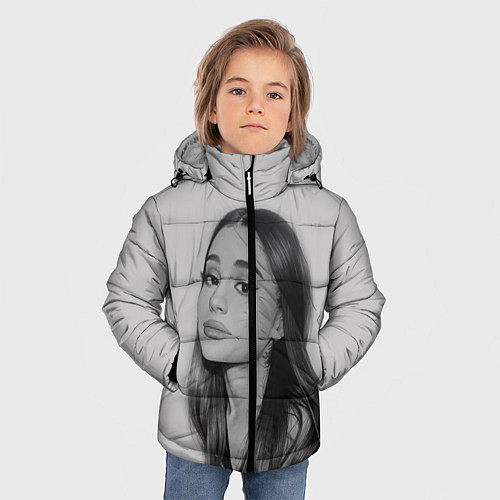 Зимняя куртка для мальчика Ariana Grande Ариана Гранде / 3D-Черный – фото 3