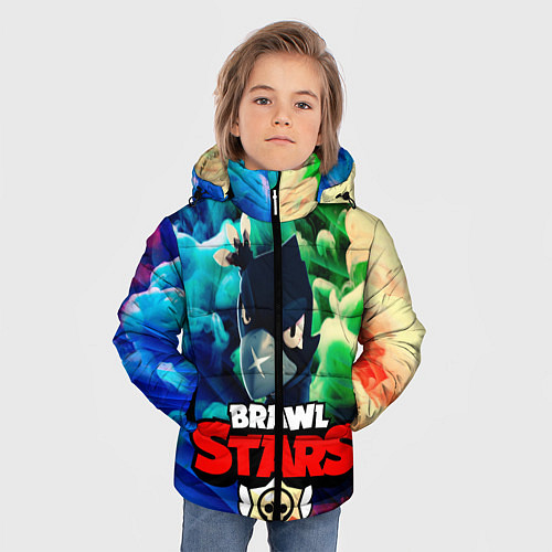 Зимняя куртка для мальчика Brawl Stars - Crow / 3D-Черный – фото 3