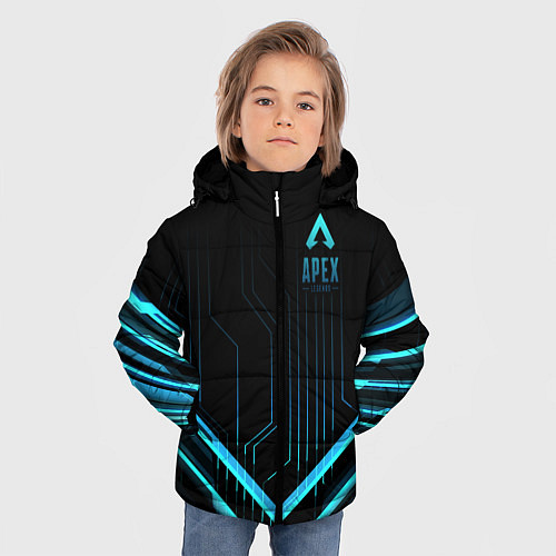 Зимняя куртка для мальчика Apex Legends / 3D-Черный – фото 3