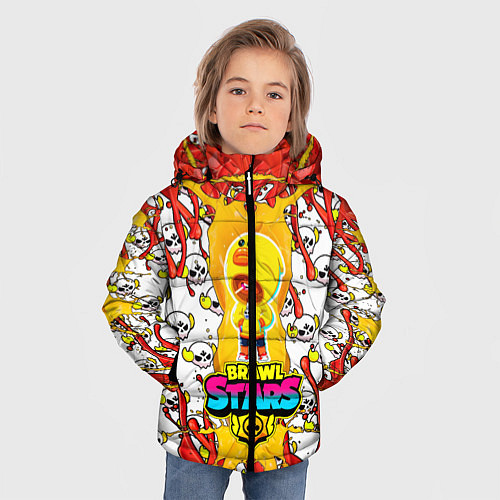 Зимняя куртка для мальчика Brawl Stars / 3D-Черный – фото 3