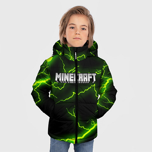 Зимняя куртка для мальчика MINECRAFT STORM / 3D-Черный – фото 3