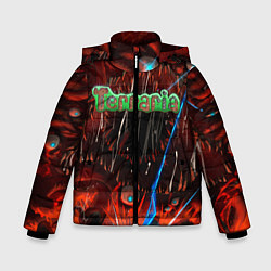 Куртка зимняя для мальчика Terraria, цвет: 3D-черный