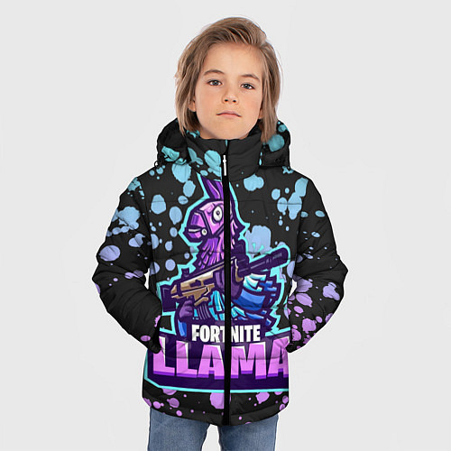 Зимняя куртка для мальчика Fortnite LLAMA / 3D-Черный – фото 3