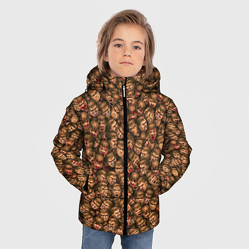 Зимняя куртка для мальчика Doomguy Classic / 3D-Черный – фото 3