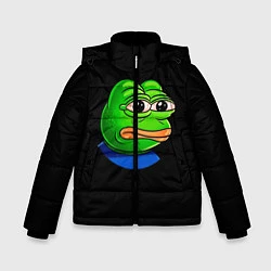 Куртка зимняя для мальчика Frog, цвет: 3D-черный