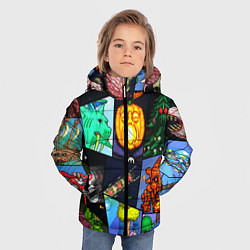 Куртка зимняя для мальчика Terraria allpic, цвет: 3D-светло-серый — фото 2