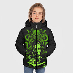 Куртка зимняя для мальчика Cthulhu, цвет: 3D-черный — фото 2