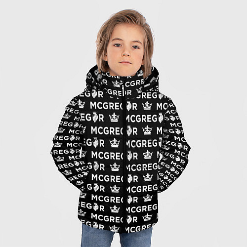 Зимняя куртка для мальчика Conor McGregor / 3D-Черный – фото 3