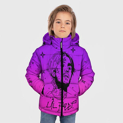 Зимняя куртка для мальчика LIL PEEP / 3D-Черный – фото 3
