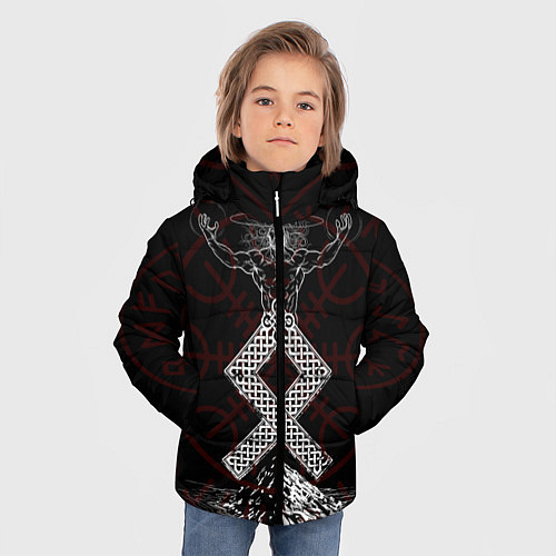 Зимняя куртка для мальчика Один / 3D-Черный – фото 3