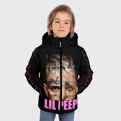 Зимняя куртка для мальчика Lil Peep / 3D-Черный – фото 3