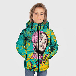 Куртка зимняя для мальчика Lil Peep, цвет: 3D-черный — фото 2
