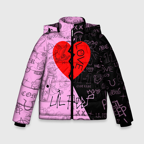Зимняя куртка для мальчика LIL PEEP / 3D-Светло-серый – фото 1
