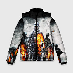 Куртка зимняя для мальчика Battlefield, цвет: 3D-черный